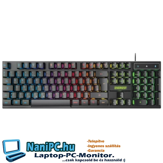 Everest Gamer Magyar Billentyűzet KB-188