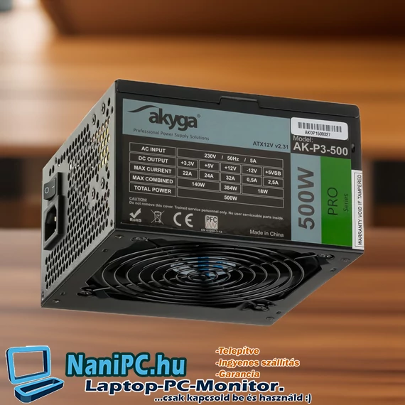 Akyga ATX AK-P3-500 500W Tápegység
