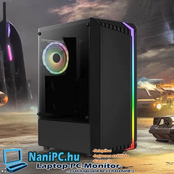 ✅AKCIÓ Ütős Új PC❗ RGB LED Trinity PC i5-6500/16DDR4/250SSD+2TB HDD