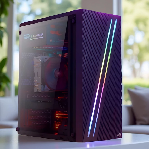 Novice Silver i5-8400/32DDR4/512 SSD/RX6400 4GB Gamer PC +Windows 11/10 Pro