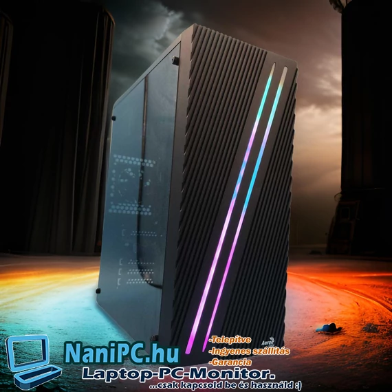 Novice Silver i5-8400/16DDR4/2TB SSD/RX6400 4GB Gamer PC +Windows 11/10 Pro