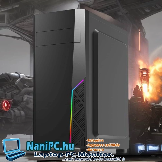 Erő és Design Zalman T8 i7-8700/16/256SSD ASUS ROG RX560 Gamer Számítógép
