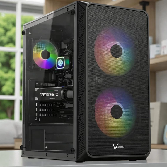 Formula Air Mesh G4 Black gaming számítógép Intel i5-8500 processzorral és NVIDIA GeForce RTX 3050 6GB videókártyával