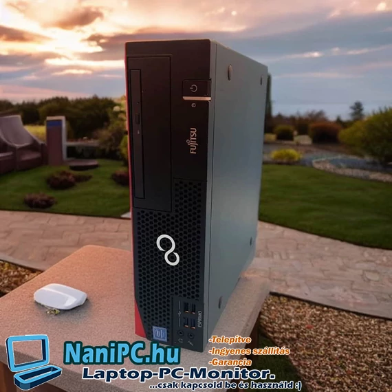 ✅Energiatakarékos❗ 4 magos Számítógép Fujitsu Esprimo D757 SFF G4400/8DDR4/128SSD+500GB / PC