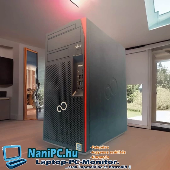 Energiatakarékos és erős Fujitsu Esprimo P758 PC i5-8400/16DDR4/240SSD