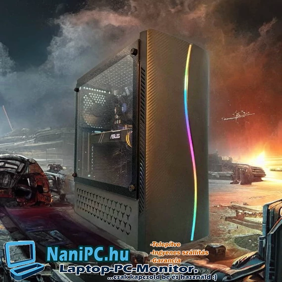 Inspire Stronghold 9500 Gamer PC i5-9500-6/6mag/16/480SSD+500GB/GTX1650