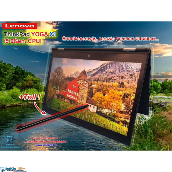 A csúcs ultrabook Lenovo ThinkPad X1 Yoga i5-6300u/8GB/512GBSSDm2/14