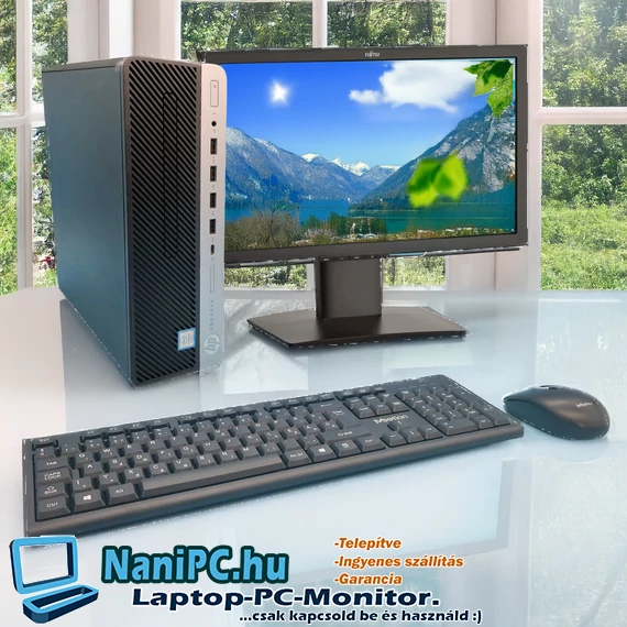 HP ProDesk 600 G5 SFF komplett számítógép konfiguráció 22 colos monitorral, billentyűzettel és egérrel