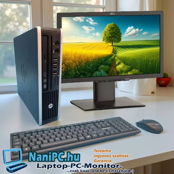 Konfiguráció AKCIÓ HP Compaq Elite 8300 i5-2400S PC + 22&quot; Monitor + Bill + egér