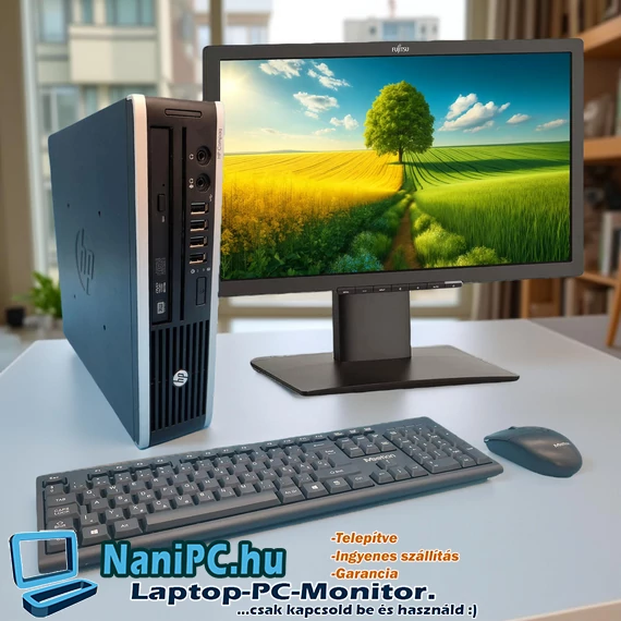 Konfiguráció AKCIÓ HP Compaq Elite 8300 i5-3470S/8/128SSD PC + 22&quot; Monitor + Bill + egér