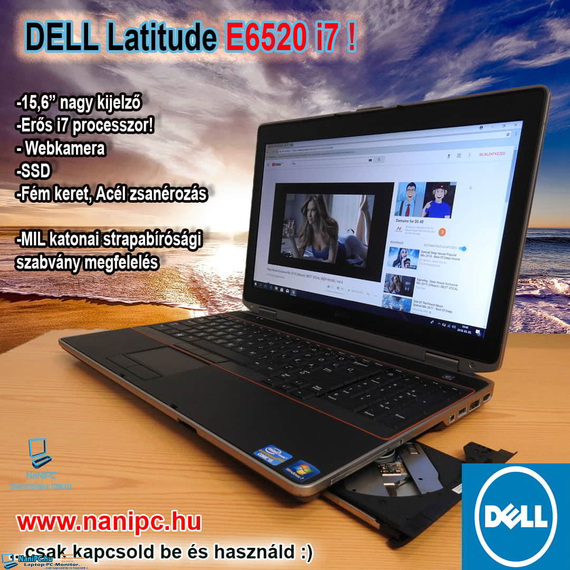 DELL Latitude E6520 i7 A Való életre tervezett Laptop