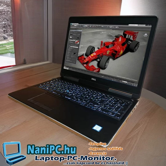 Extrém Tervező/Gamer DELL Precision 7510 i7-6820HQ/32GB/256SSD/Nvidia M1000M/15,6