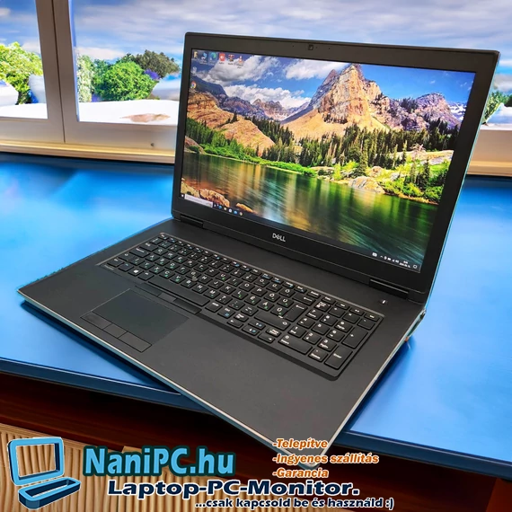 DELL Precision 7730 Xeon professzionális munkaállomás 4K kijelzővel és Nvidia Quadro P5200 grafikus kártyával
