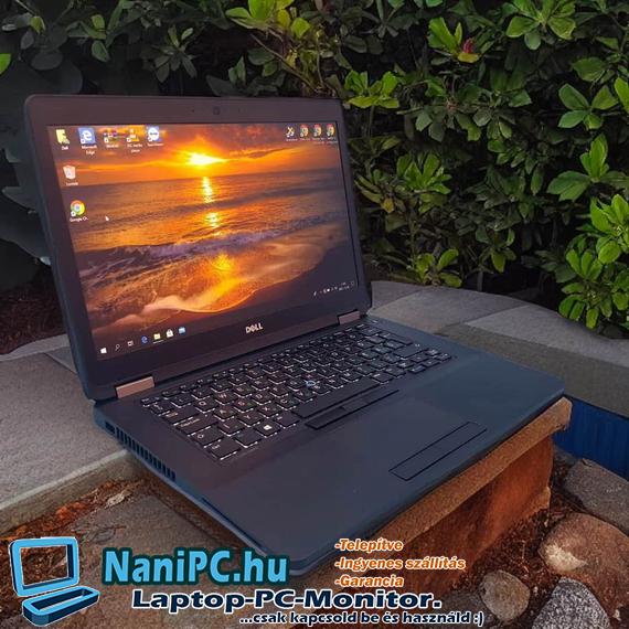 Elegáns DELL E5470 i5-6300u/16GB/256SSD/14,1”/FHD Garanciás