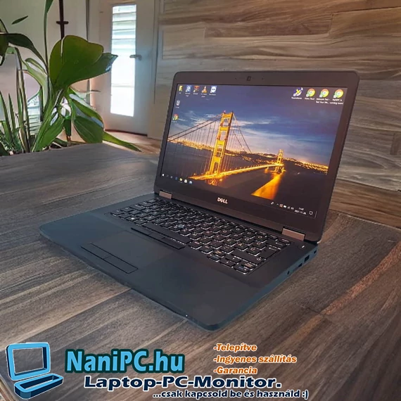 A megnyerő DELL E5470 i7-6600u/16GB DDR4/256SSD/14,1”/FHD/RadeonVGA Laptop