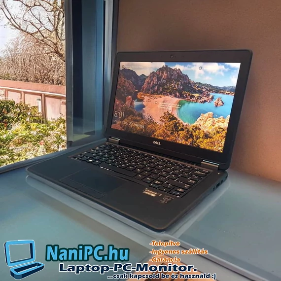 Kicsi de erős DELL E7250 i7-5600u/8/256SSD/HD/12,5