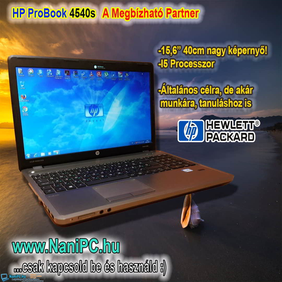 A Megbízható Partner HP ProBook 4540s i3-3110m/8/500SSHD/DVDrw/15,6