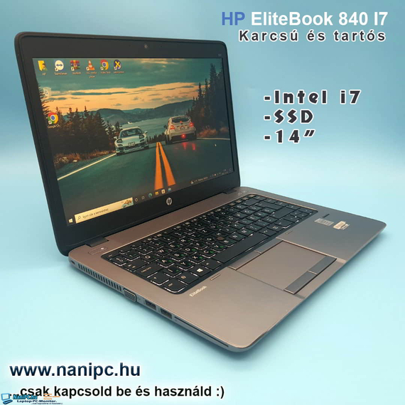 Karcsú és tartós HP EliteBook 840 i7