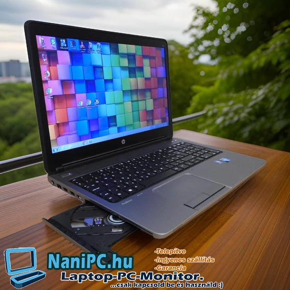 HP ProBook 650 15,6 colos laptop beépített DVD meghajtóval és SSD meghajtóval