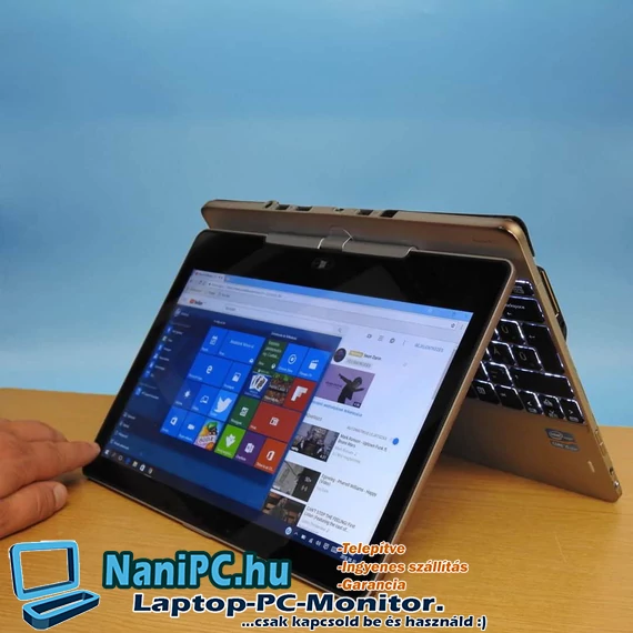 Leértékelve! Pixel  csík! Tartósságra tervezték HP Revolve 4 az 1-ben 810 G2 i5-4300U/4/180SSD/11,6