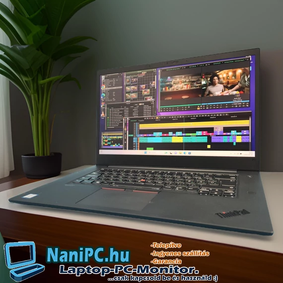 Lenovo ThinkPad P1 professzionális laptop Quadro P2000 grafikával, fekete színben