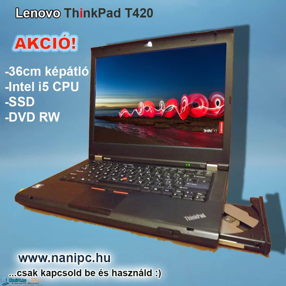 Megbízható Lenovo ThinkPad T420 i5-2450M/8/128SSD/14