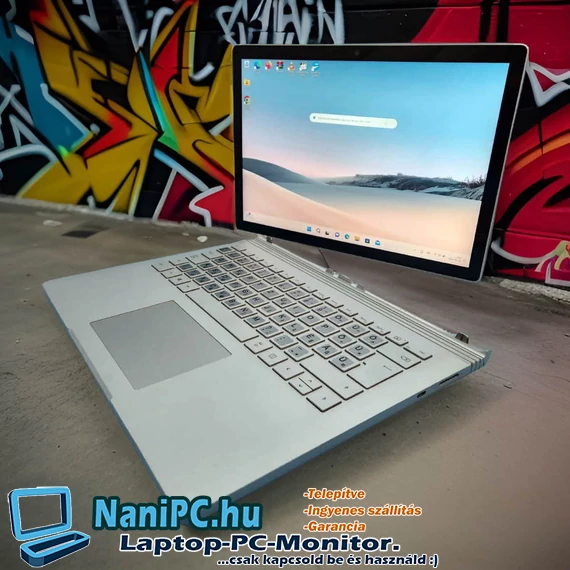 Varázslatos Microsoft Surface Book 2 I7-8650U/16DDR4/512 NVME SSD/Nvidia/3K!/13.5
