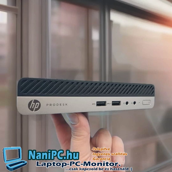 Energiatakarékos Beépített tartóssággal HP Prodesk 400 G3 DM I3-7100T/8/256SSD Mini PC Ingyen házhoz garanciás
