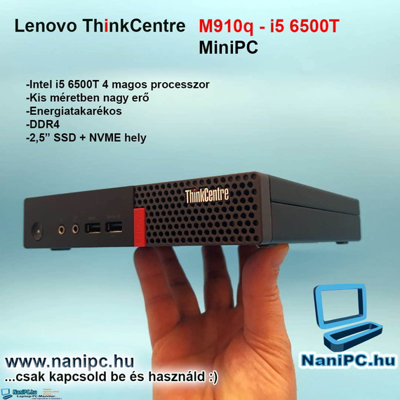 Mini PC Lenovo ThinkCentre Tiny M910Q 6500T