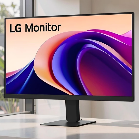 LG 27U41YA-B 27 colos Full HD LED monitor fekete, VGA és HDMI csatlakozással