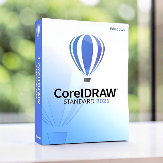 CorelDRAW Standard 2021 vektorgrafikai szoftver doboz