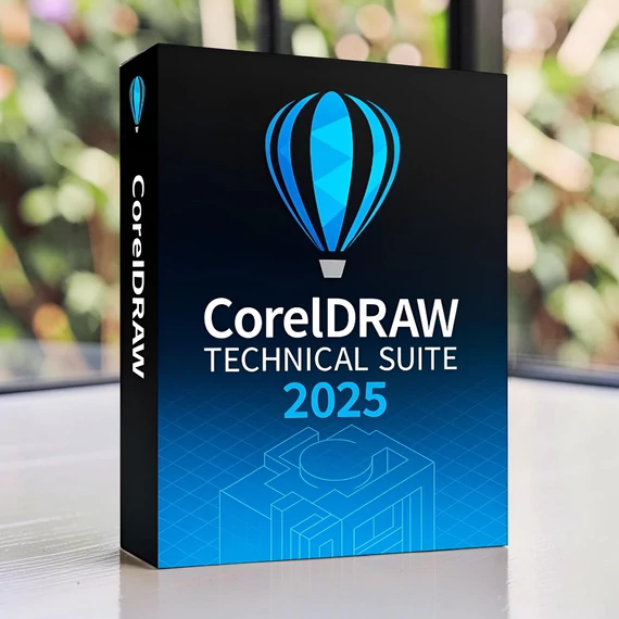 CorelDRAW Technical Suite 2025 műszaki grafikai szoftver doboz