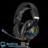 Kép 2/5 - Rampage RM-K18 Double Black 7.1 USB fekete mikrofonos fejhallgató