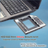 Gembird MF-95-01 Slim Keskeny HDD/SSD 2,5" SATA Beépítő keret DVD meghajtó 5,25" helyére  9,5mm