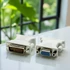 Kép 1/7 - DVI-I to VGA/D-Sub PC Átalakító adapter Fehér