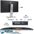 Kép 3/11 - DELL P2414H Tökéletes megjelenítés DVI/VGA/DP/USB/FHD 24" Monitor
